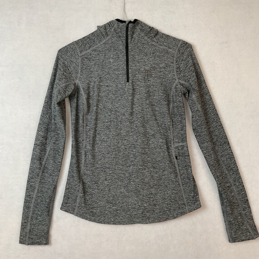 Alaskan Hardgear Duluth Trading Co Womens XS Gray Space Dye Quarter Zip Hoodie